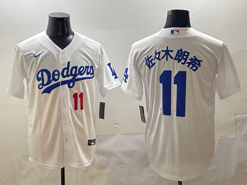 Men's Los Angeles Dodgers Roki Sasaki #11 White Limited Jersey